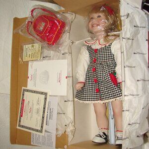 Vtg Ashton Drake McDonald's McMemories KATIE 16" Porcelain DOLL, 1996 MIB COA